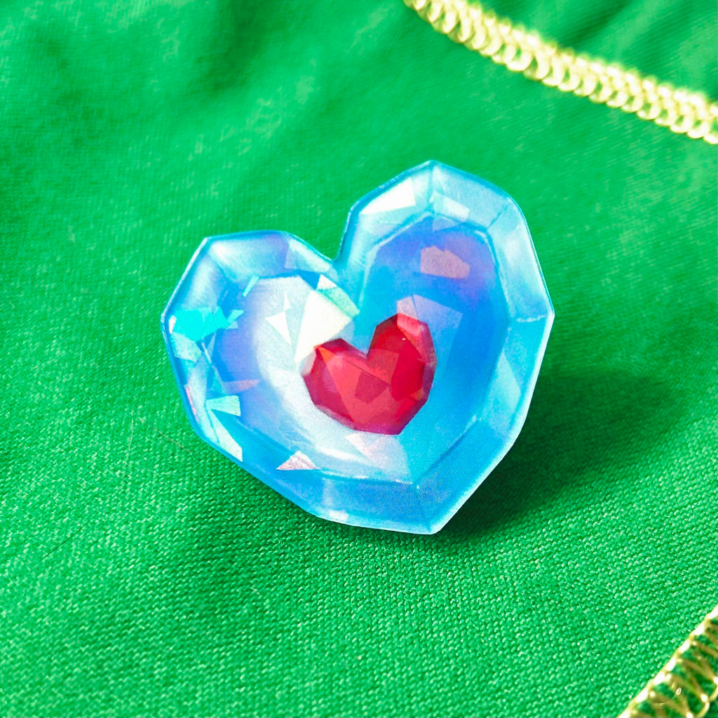 Legend of Zelda Heart Containers/Pieces Holographic Pins