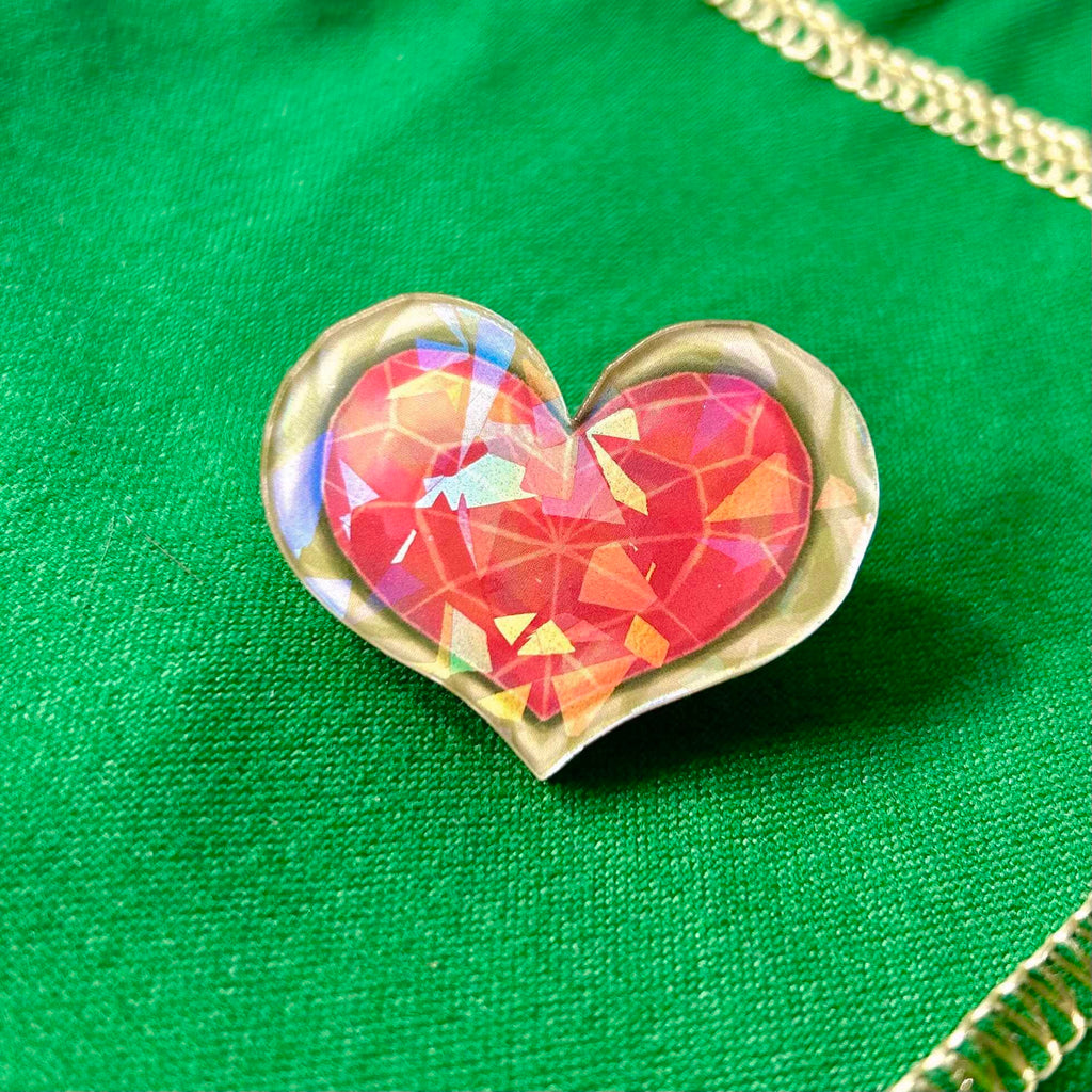 Legend of Zelda Heart Containers/Pieces Holographic Pins