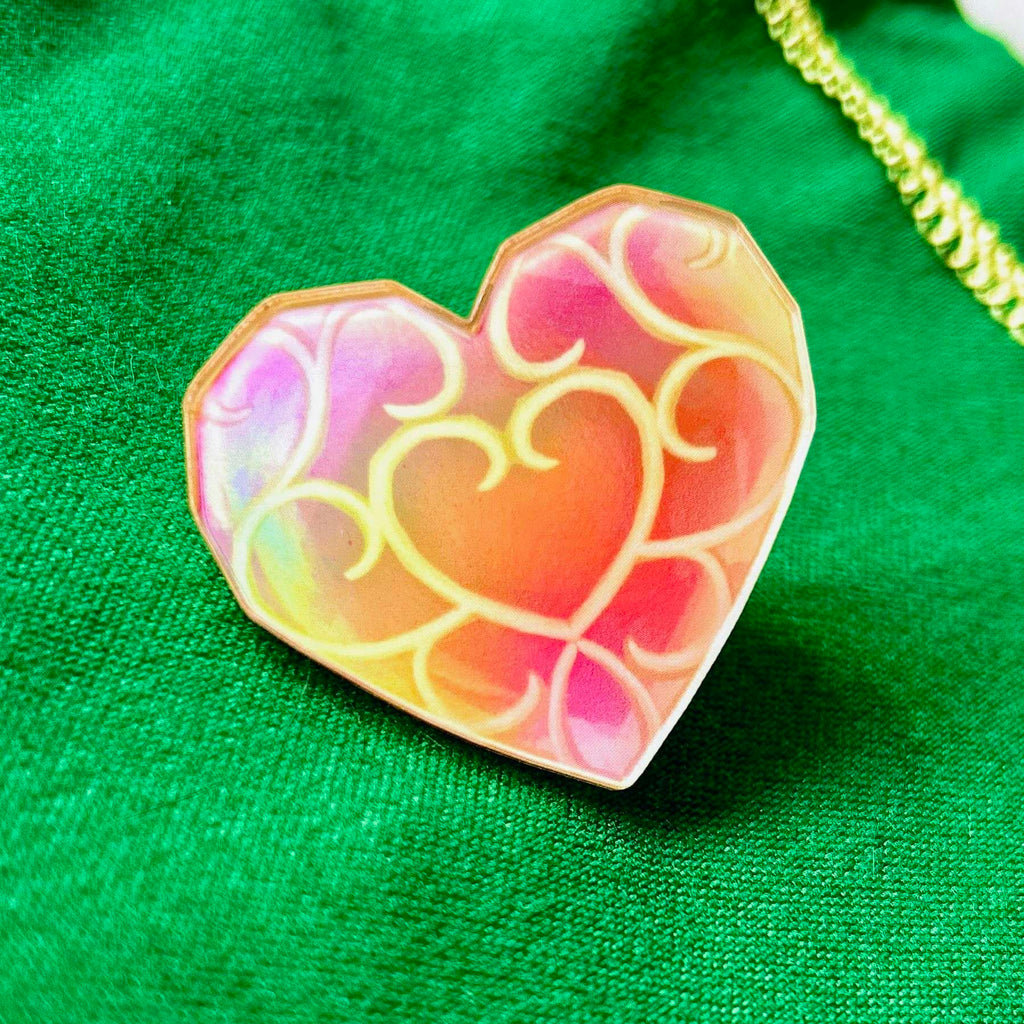Legend of Zelda Heart Containers/Pieces Holographic Pins