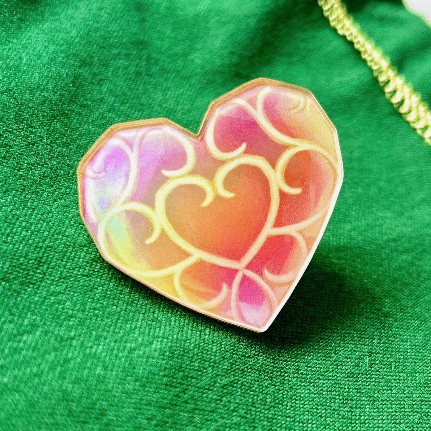 Legend of Zelda Heart Containers/Pieces Holographic Pins