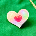 Legend of Zelda Heart Containers/Pieces Holographic Pins