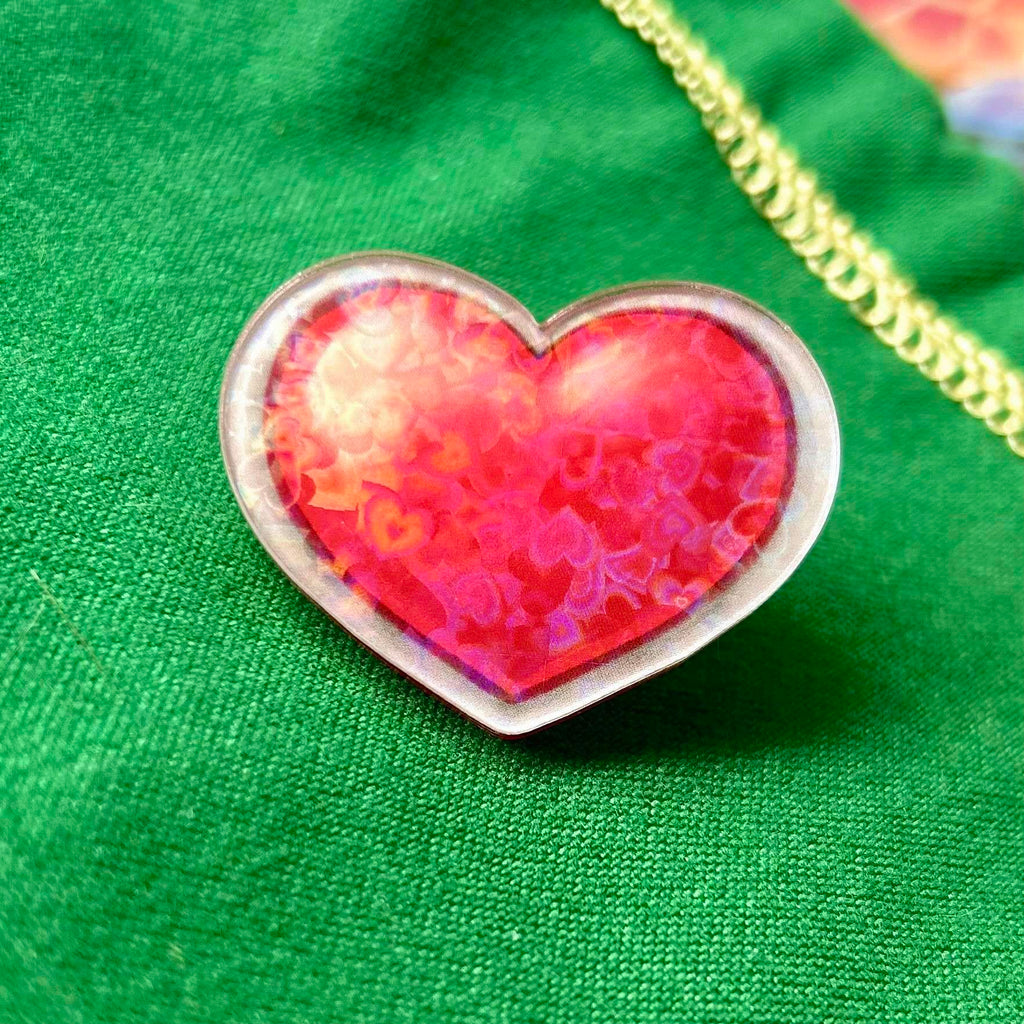Legend of Zelda Heart Containers/Pieces Holographic Pins