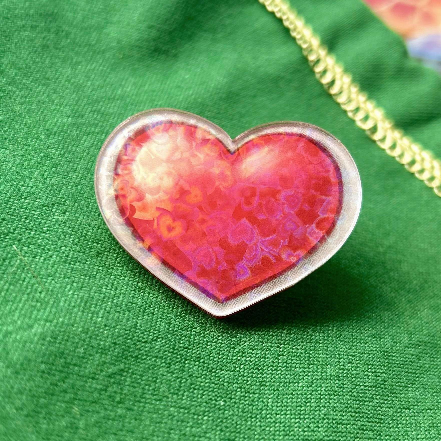 Legend of Zelda Heart Containers/Pieces Holographic Pins