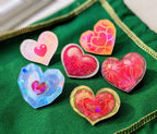 Legend of Zelda Heart Containers/Pieces Holographic Pins
