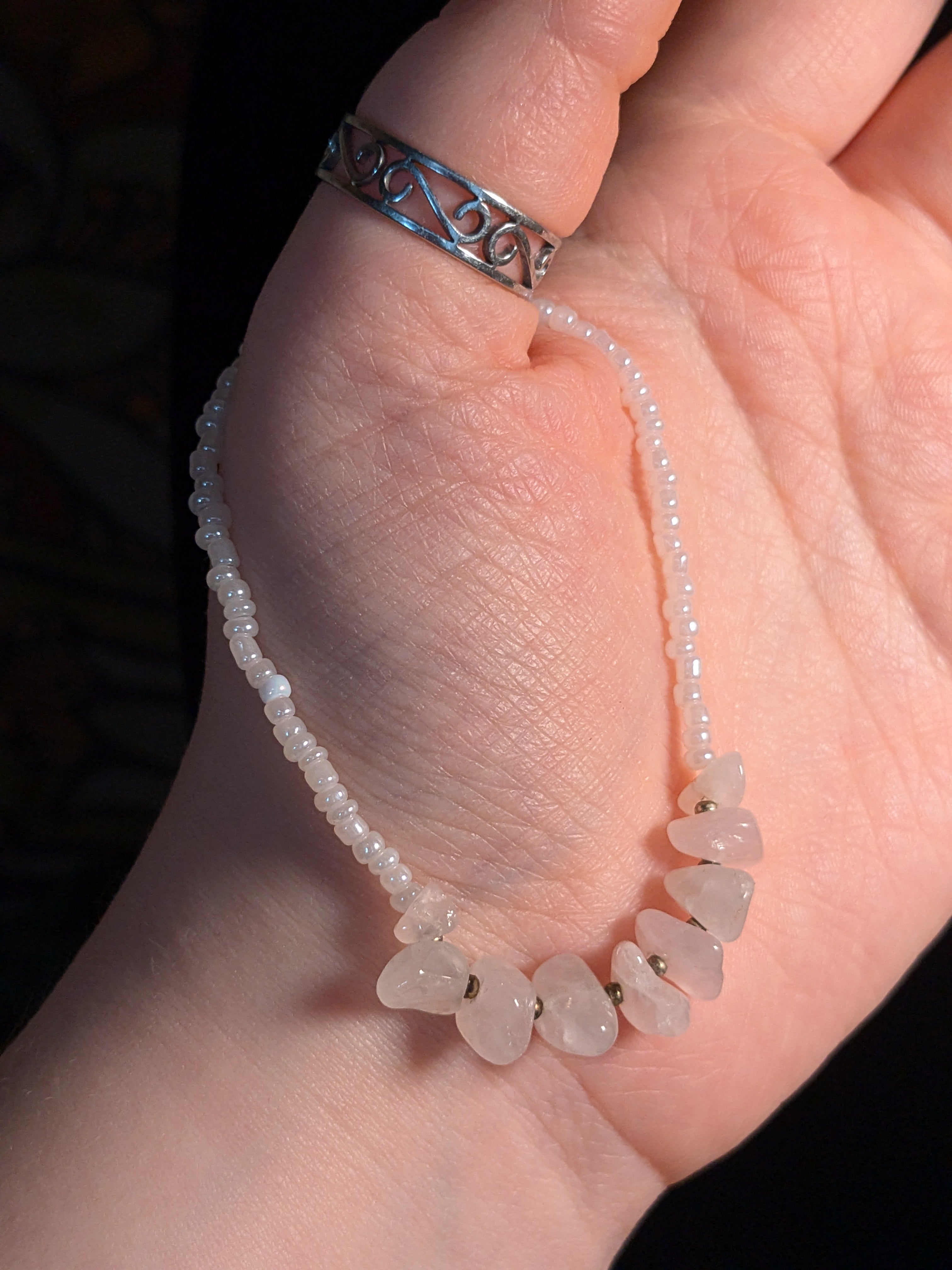 Rose Quartz Beaded Bracelet