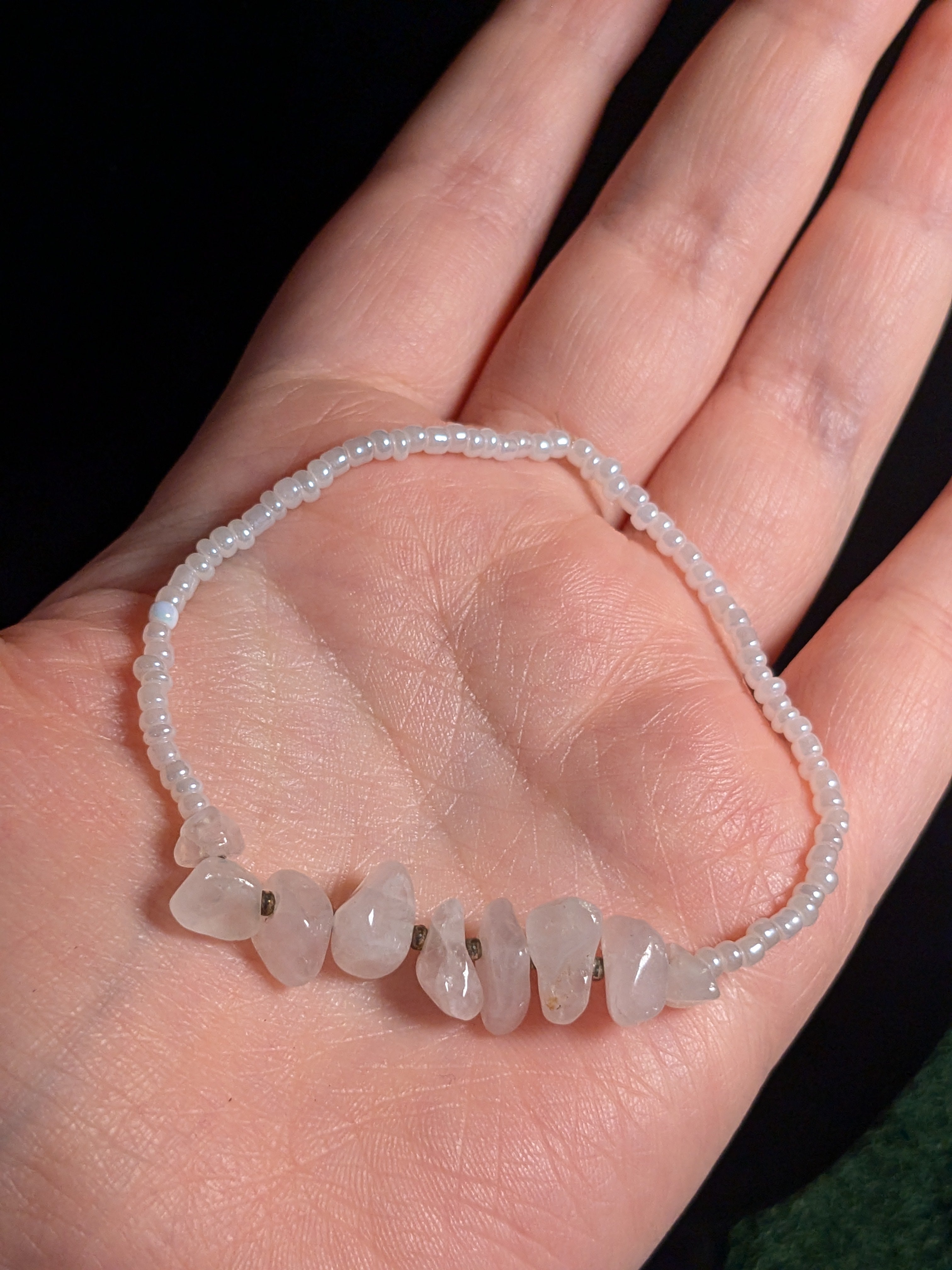 Rose Quartz Beaded Bracelet