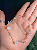 Opalite Beaded Crystal Bracelet