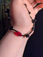 Black Widow - Crystal Beaded Bracelet