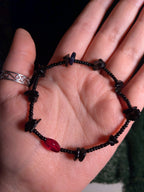 Black Widow - Crystal Beaded Bracelet