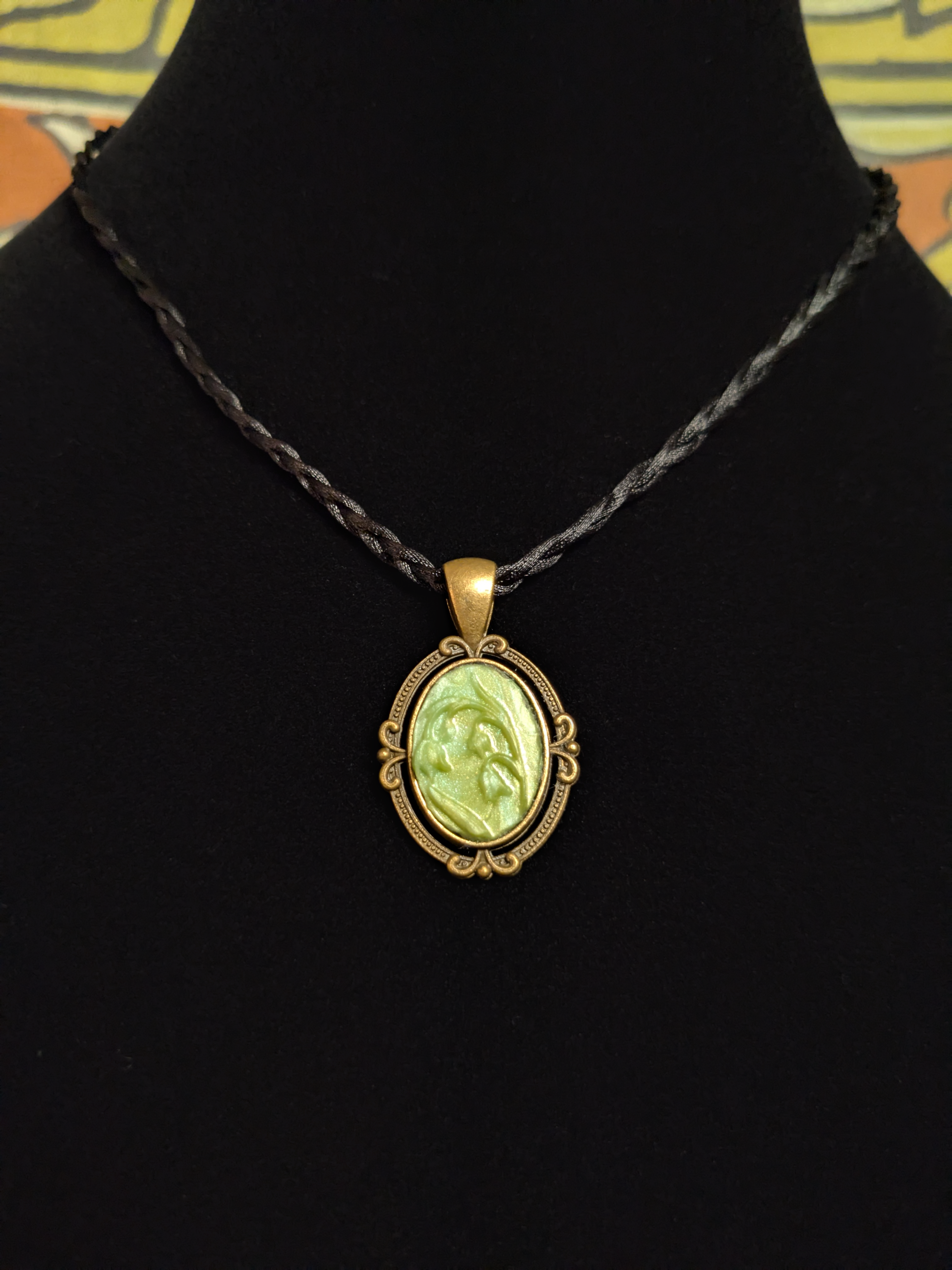Bellflower Wax Seal Pendant Necklace