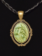 Bellflower Wax Seal Pendant Necklace