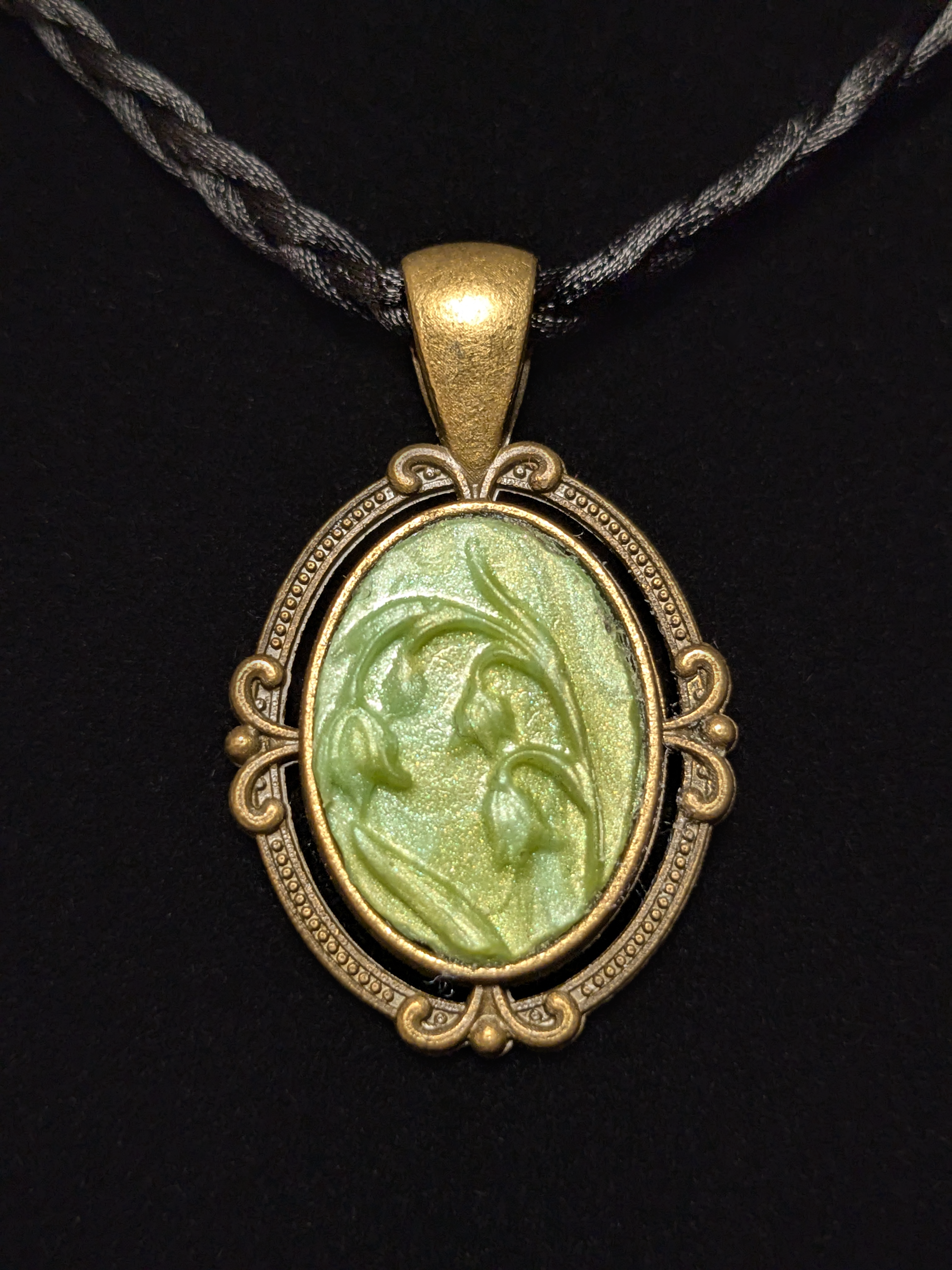 Bellflower Wax Seal Pendant Necklace