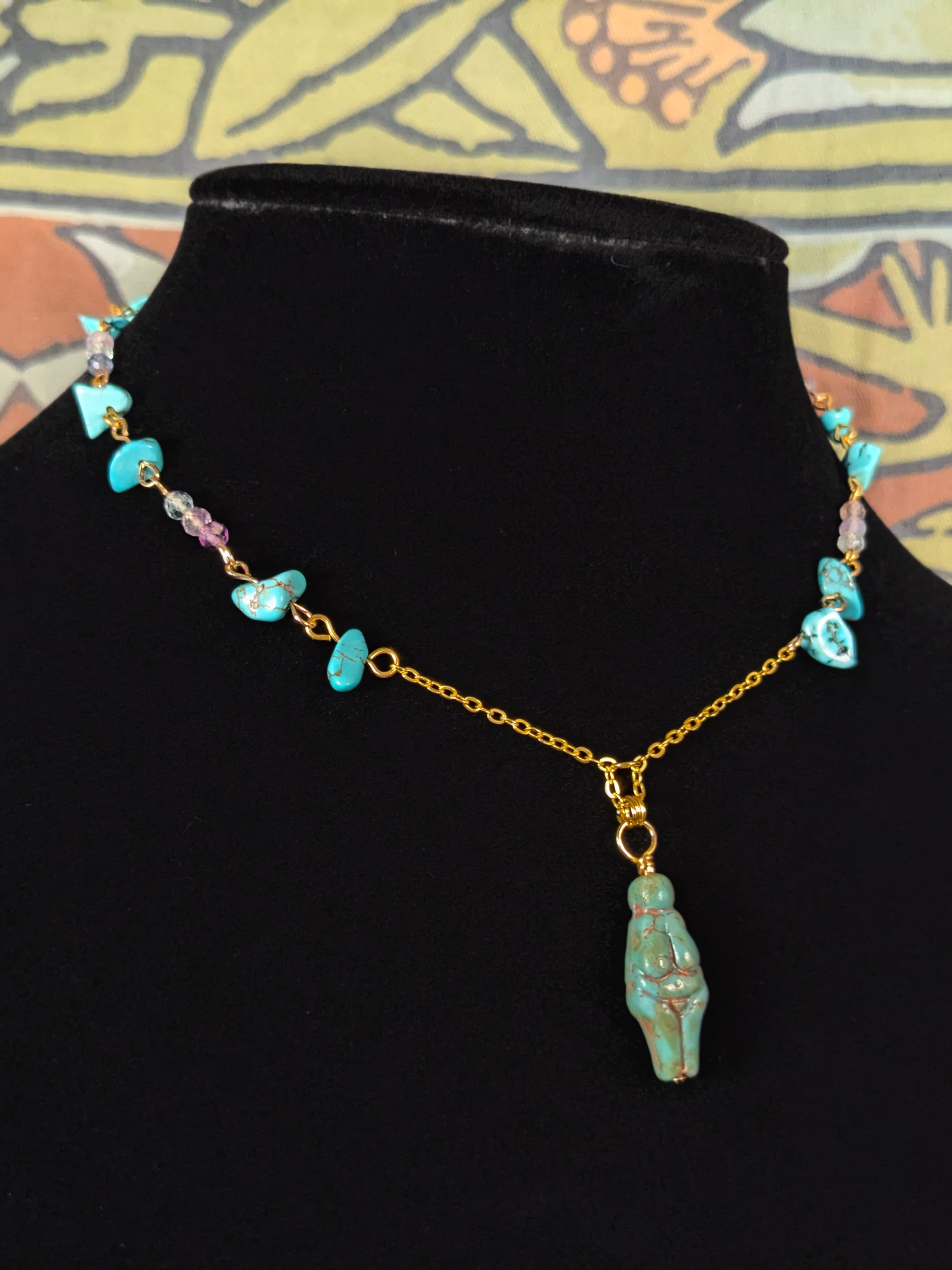 Venus Figure Pendant Necklace