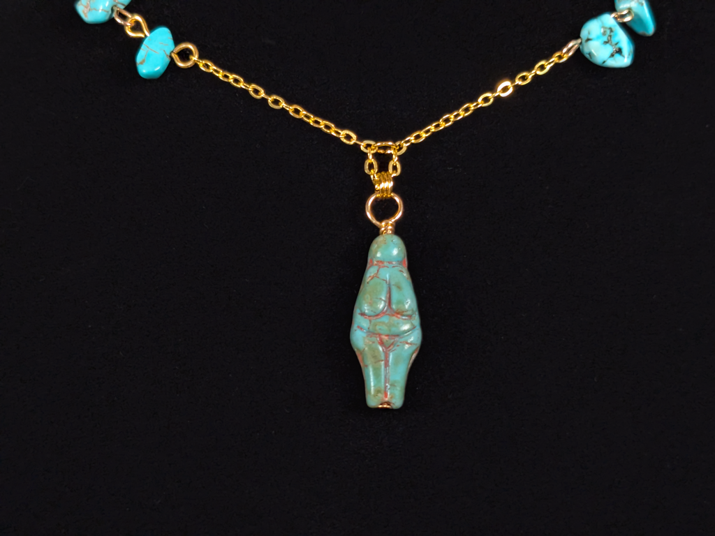 Venus Figure Pendant Necklace