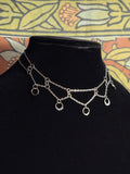 Clerestory - Black Silver Gradient Hanging Chain Necklace