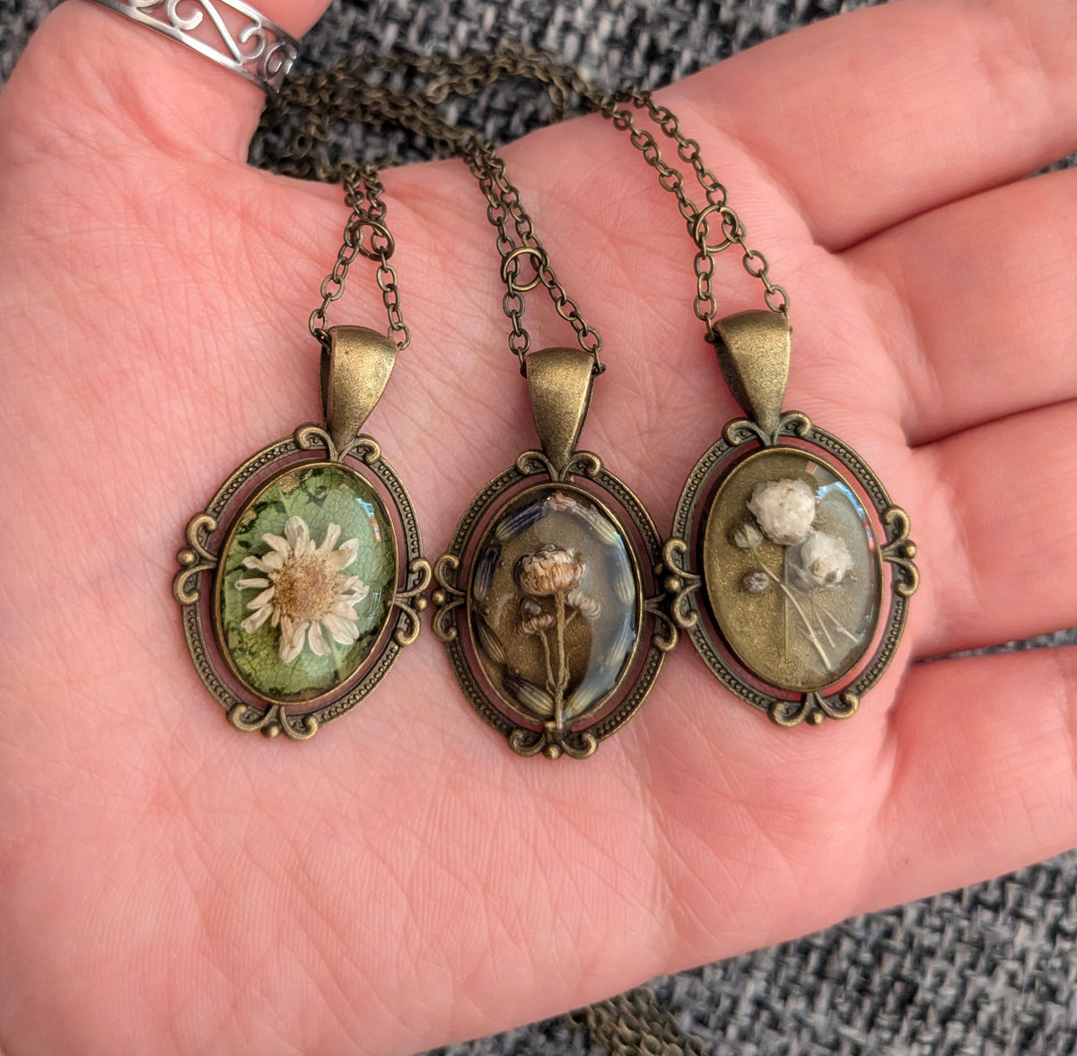 Baby’s Breath - Dried Flowers Pendant