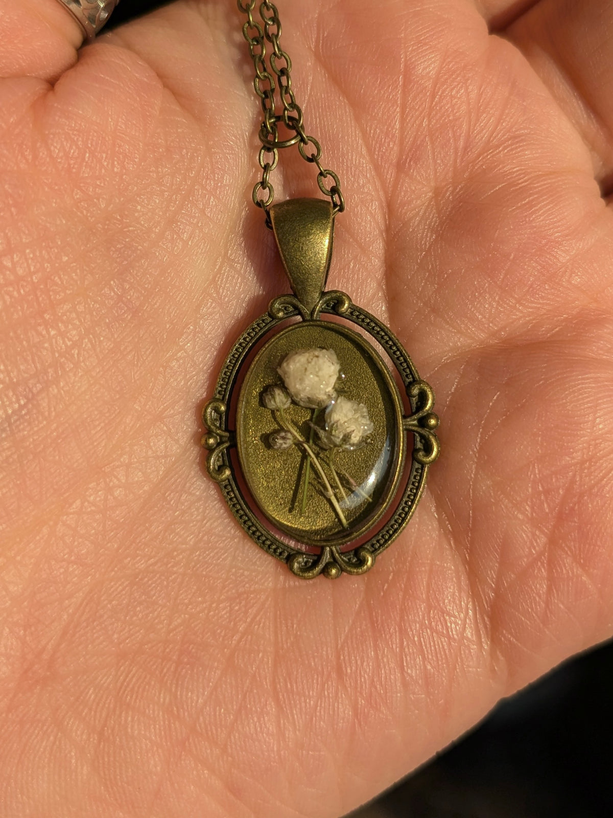 Baby’s Breath - Dried Flowers Pendant