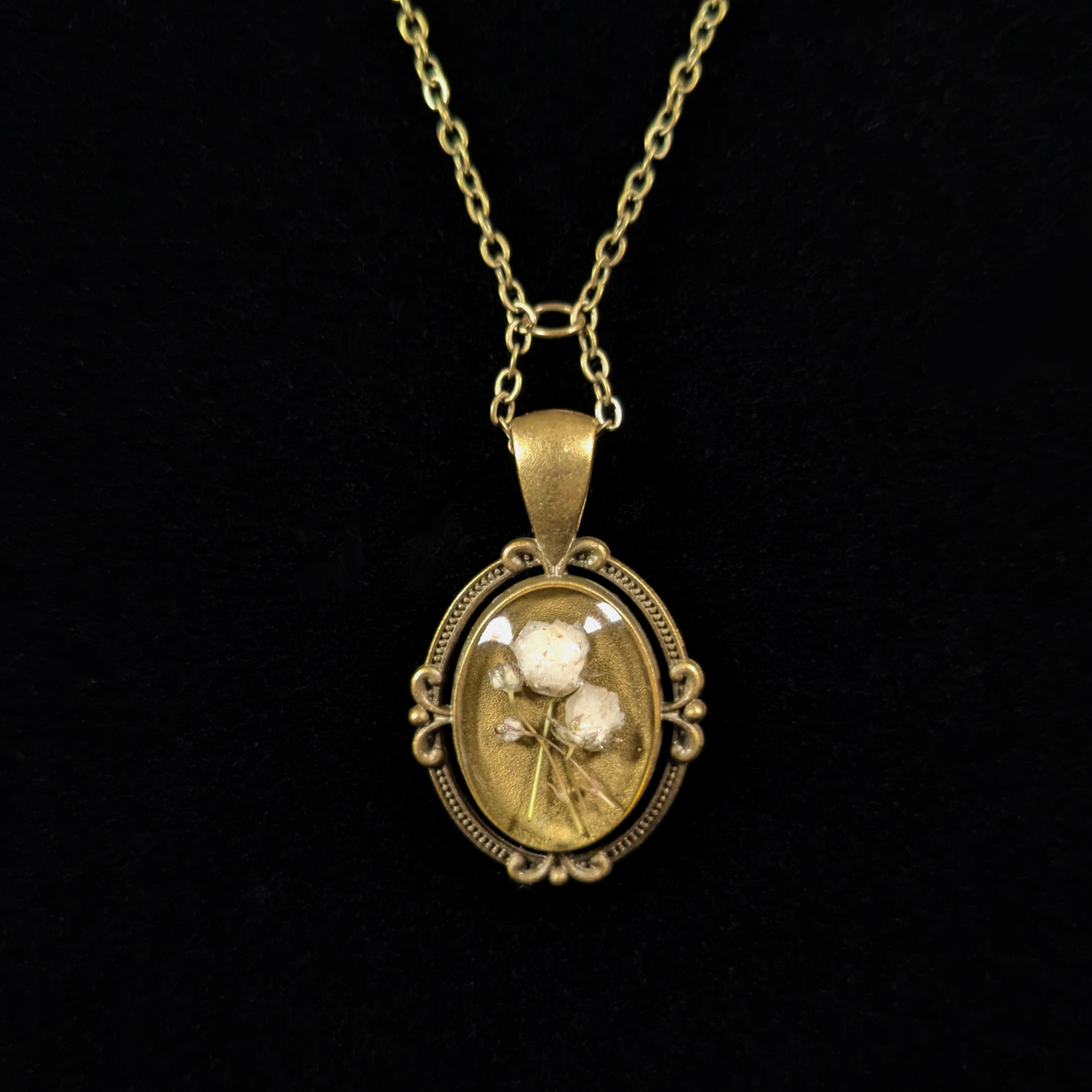 Baby’s Breath - Dried Flowers Pendant