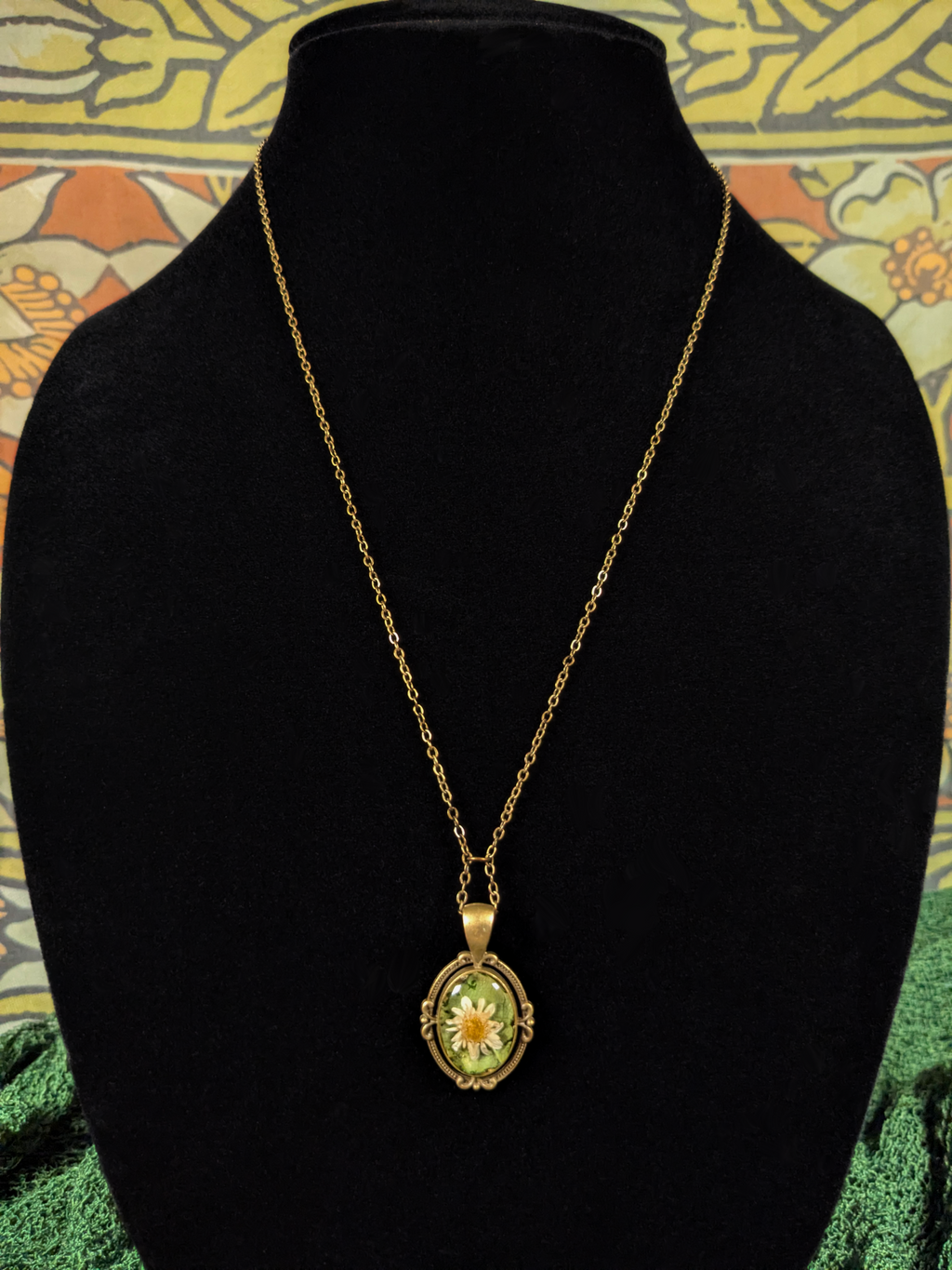 Chamomile Rose - Dried Flowers Pendant