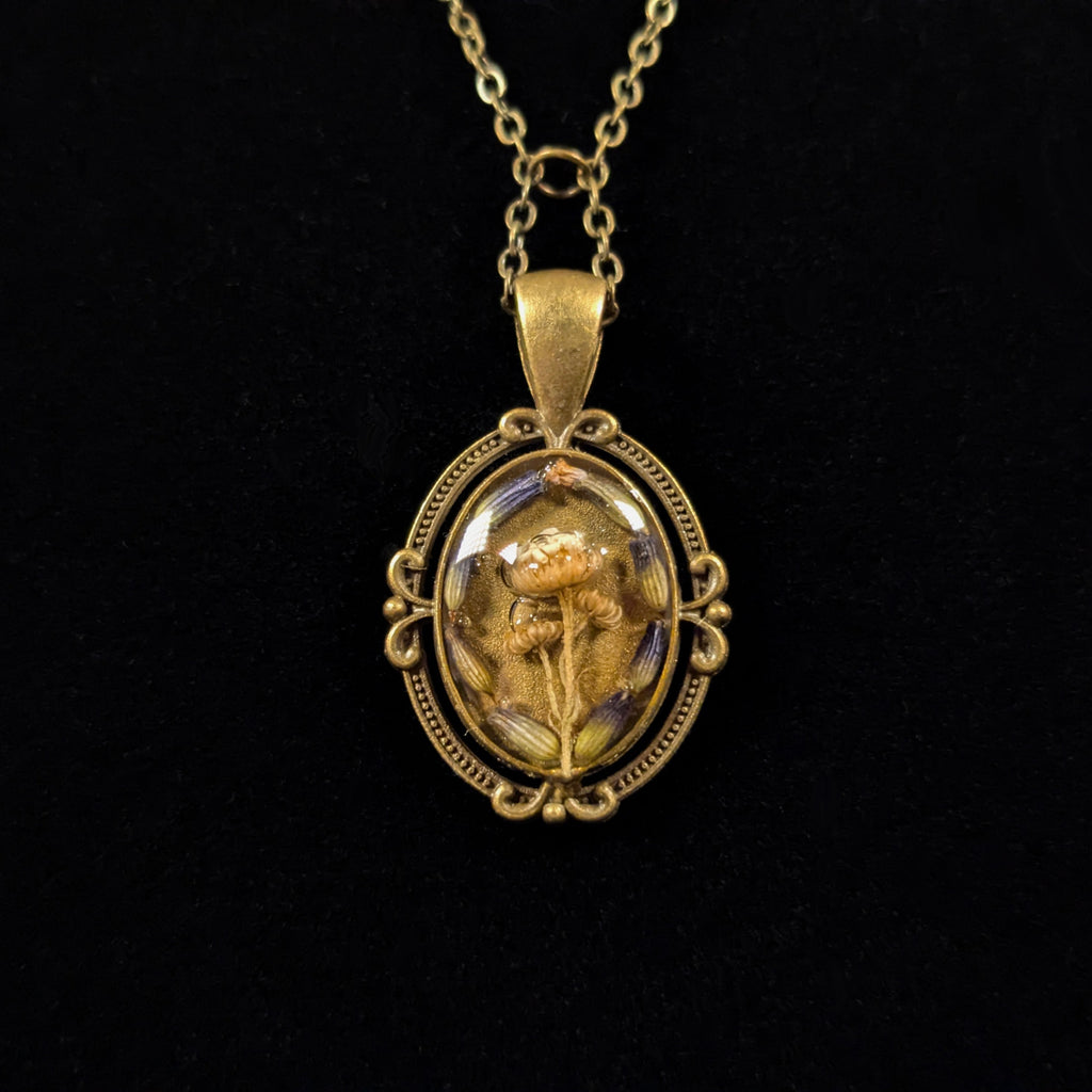 Lavender Chamomile - Dried Flowers Pendant