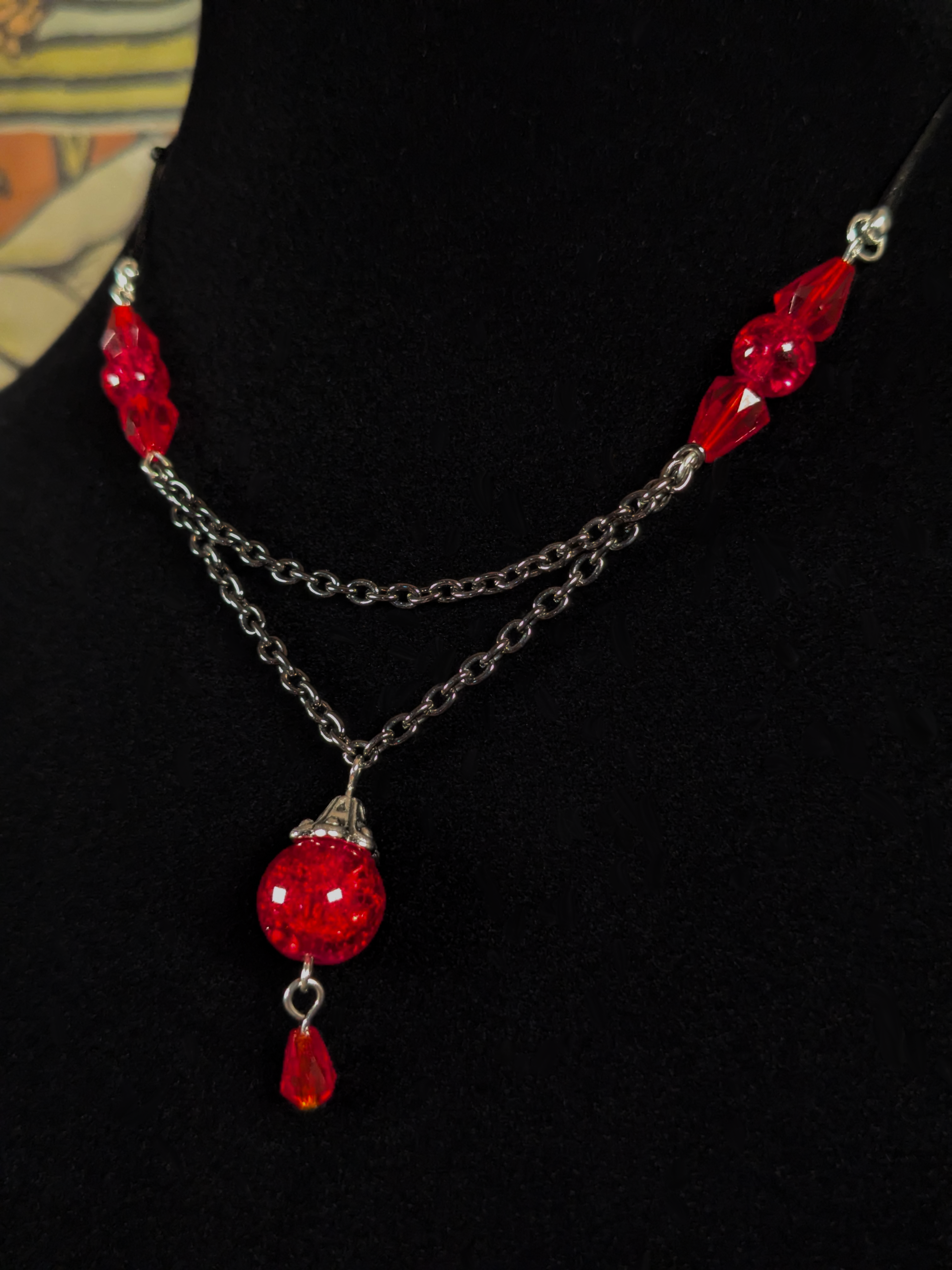 Blooddrop - Beaded Chain Necklace