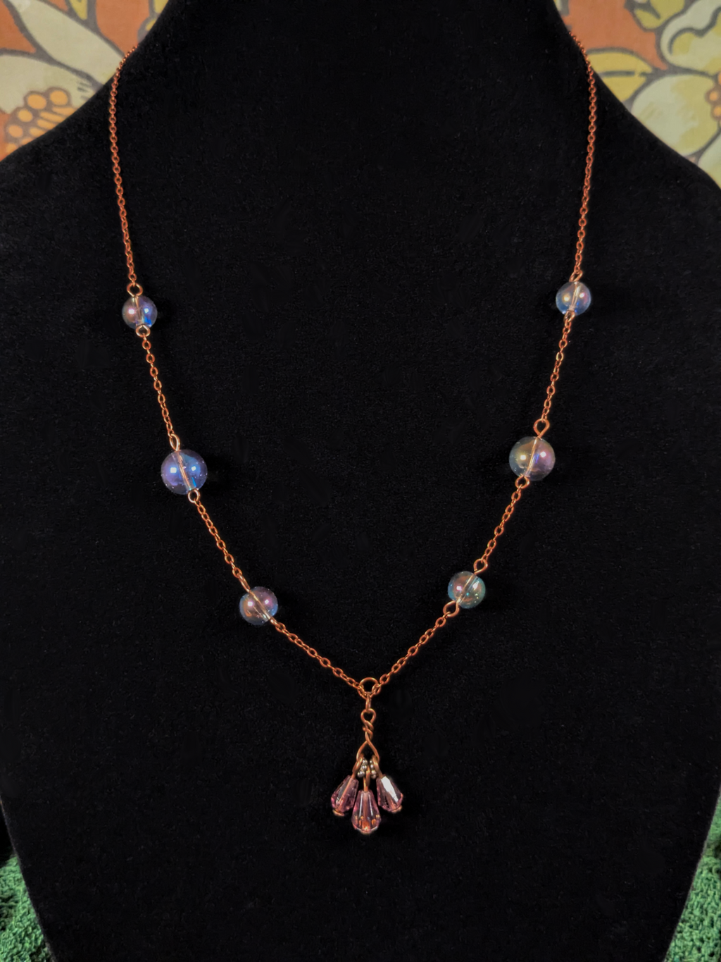 Dewdrops - Beaded Chain Necklace