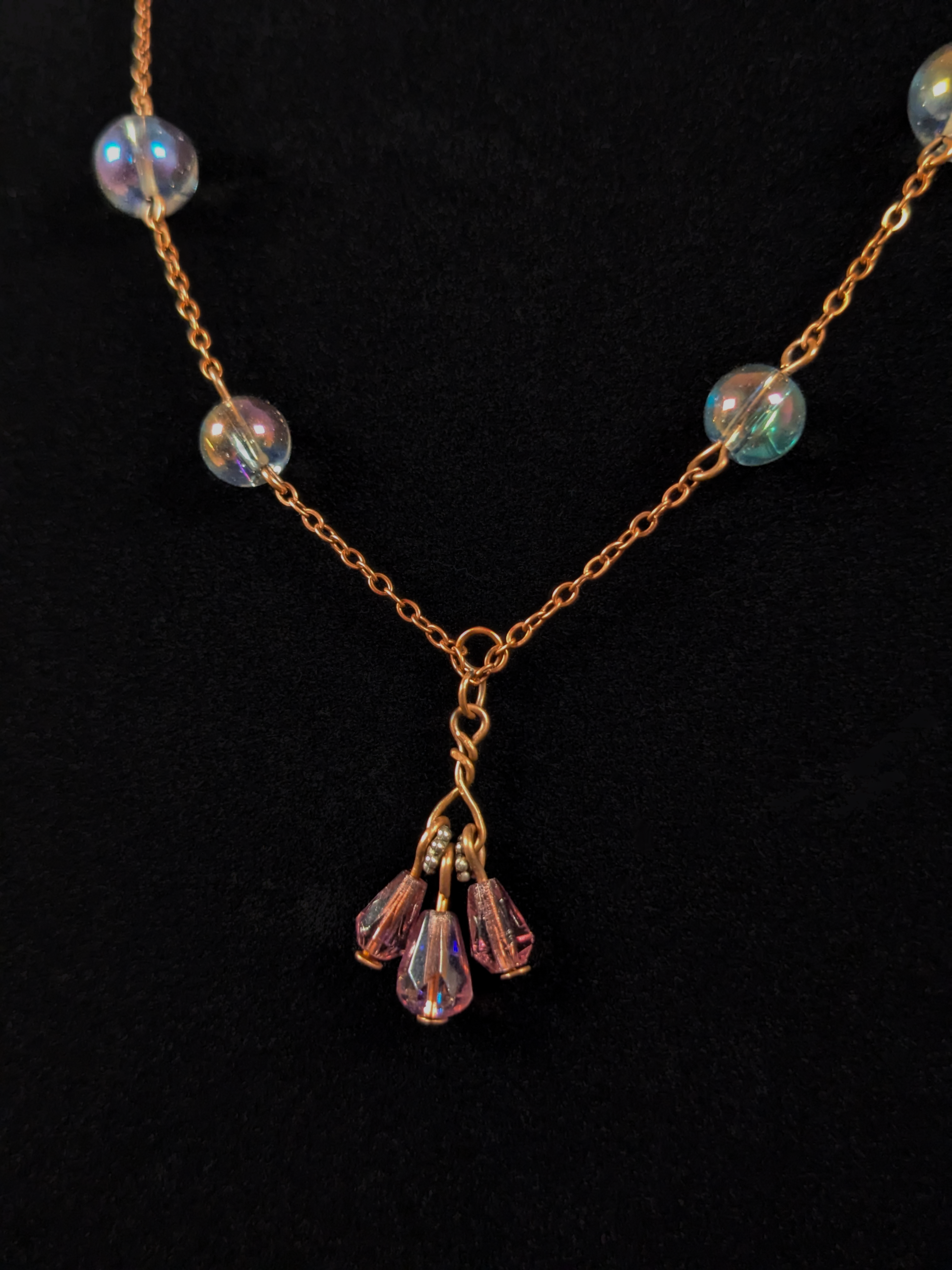 Dewdrops - Beaded Chain Necklace