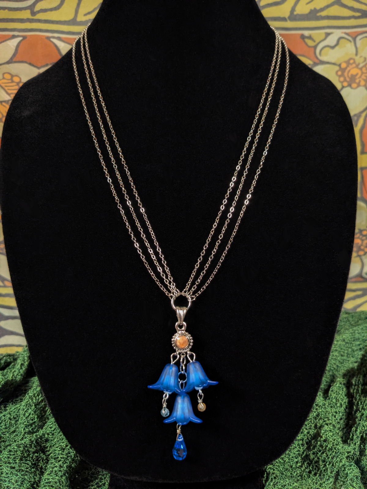 Bluebells - Pendant Multi-Chain Necklace