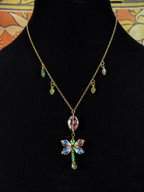 Dragonfly Crystal Chain Necklace