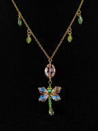 Dragonfly Crystal Chain Necklace