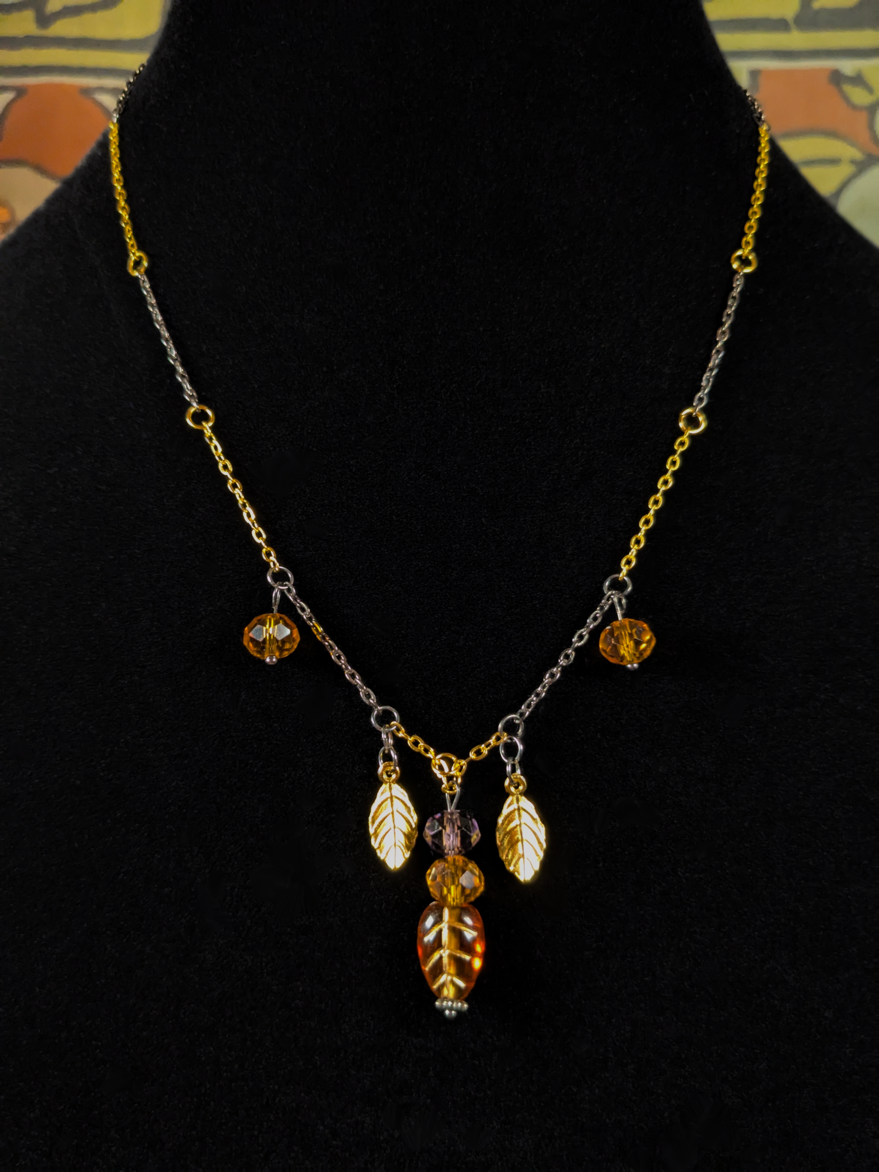 Honeybee Crystal Chain Necklace