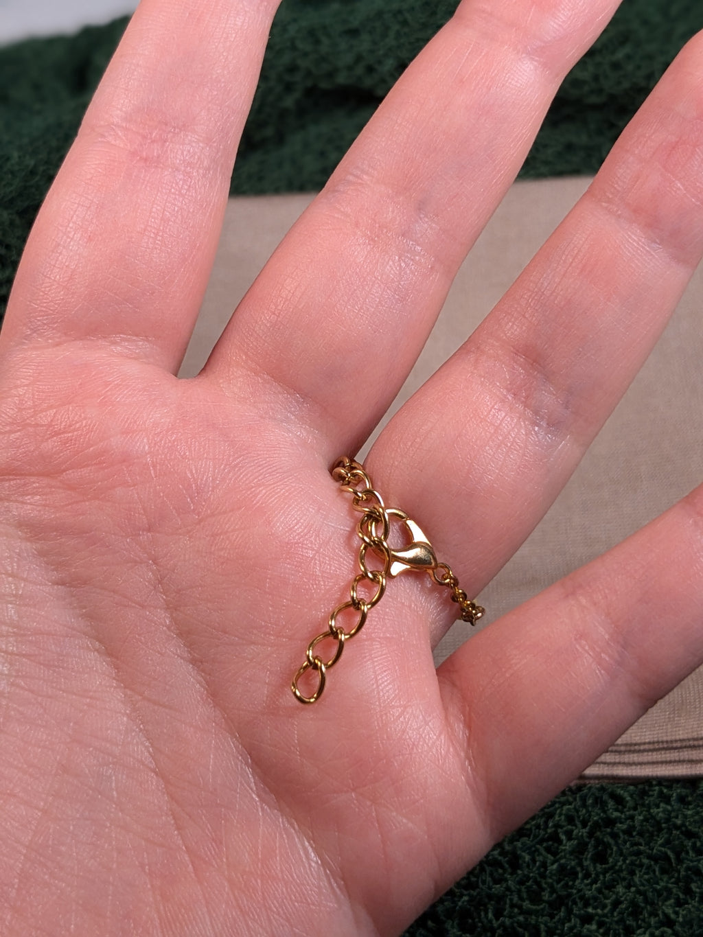 Sunny Golden Amber Chain Ring - Joint-Friendly Adjustable Comfort Ring