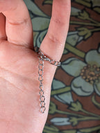 Red Garnet Chain Ring - Joint-Friendly Adjustable Comfort Ring