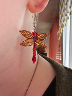 Dragonfly Beaded Earrings