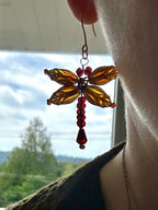 Dragonfly Beaded Earrings